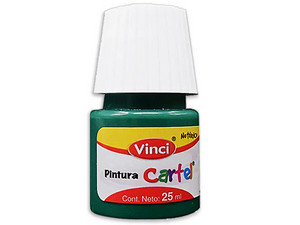Pintura Vinci para cartel, color verde oscuro, 20 ml.