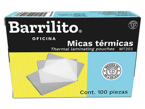 Micas Termicas Barrilito MT203, 80 x 115mm, Caja con 100 Piezas.