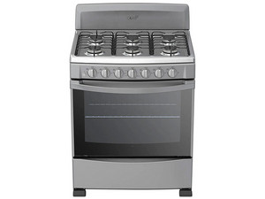 Estufa Acros AF-5334D de 30", Gas LP, 6 quemadores. Color Plateado.