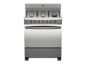 Estufa Acros AFR7130G de 30", 6 Quemadores, Gas LP, Color Gris.