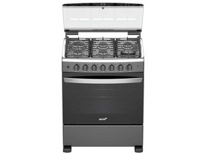 Estufa de Gas y Campana Empotrable Acros CAFR4132G-HH, 6 Quemadores, Tamaño de 30", Color Gris.