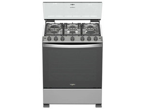 Estufa de Piso Whirlpool WFR5200D de 30", 6 quemadores, Con Comal de Teflón, Horno, Gas LP, Color Gris.