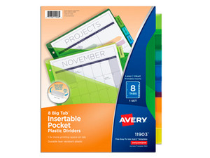 Separador Avery AV-11903, Plastico Multicolor.
