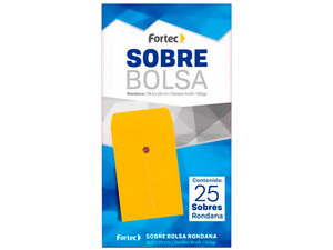 Sobre Rondana Esquela Fortec B-16-KR, 25 Piezas, Color Amarillo.
