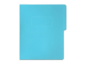 Carpeta Pressboard Fortec FB-3021 con Broche, Color Azul Claro.