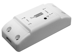 Interruptor de Corriente Inteligente DuoSmart B10, Tecnología Inalámbrica y Compatible con Corriente Alterna. Color Blanco.