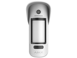 Detector de Movimiento Inalámbrico Ajax MotionCam Outdoor, Cámara integrada, Detector de mascotas, Foto Bajo Demanda (PhOD), IP56, Color Blanco.