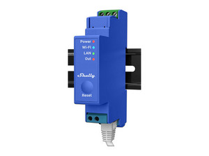 Relevador Allterco Shelly Pro 1, Contacto Seco, Interruptor WIFI, Industrial y residencial inteligente, Hasta 16A, Soporta Google y Alexa, Nube P2P y control Local, 1 canal y puerto Ethernet.