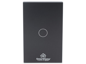 Apagador Inteligente Epcom SHS411W, 1 Regreso, Conexión Wi-Fi 2.4 Ghz, Compatible con Amazon Alexa y Google asistente, Color Negro.