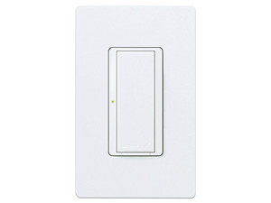 Switch interruptor Lutron MRF2S8SDVWH de 8A iluminación, no requiere cable neutro. Color Blanco