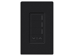 Botonera Sunnata LUTRON RRSTW2BSW con 2 Escenas RA3, Programable con Escenas Diferentes en Cada Botón, Color Negro.