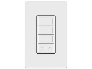 Botonera Sunnata LUTRON RRSTW3RLSW con 3 Escenas RA3, Programable con Escenas Diferentes en Cada Botón, Color Blanco.