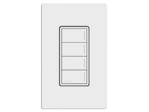 Botonera Sunnata LUTRON RRSTW4BSW con 4 Escenas para Radio RA3, Escenas Programables Diferentes en Cada Botón.