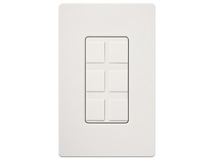Caja de pared LUTRON ELECTRONICS SC6PFSW para contactos varios, 6 mini espacios.