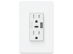 Contacto Inteligente Mirati MCP2, 2 Contactos, 1 Puerto USB Tipo A, 1 Puerto USB Tipo C, Compatible con Android e iOS.