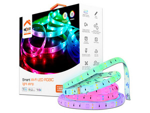 Cinta LED Nexxt RGBIC LED Strip, RGB, Conectividad Wi Fi, 5m,