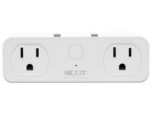 Enchufe inteligente Wi-Fi Nexxt Solutions, 2 x NEMA 5-15R, 2 x USB. Color Blanco.