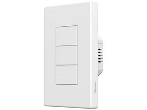 Apagador de Pared Touch Sonoff M5-3C-120W, 3 Canales, Wi-Fi, Compatible con Google Home y Alexa. Color Blanco.