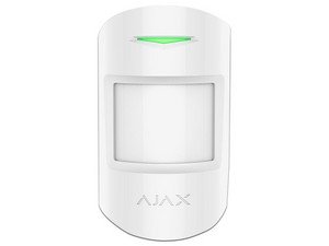 Sensor de movimiento Ajax MotionProtect Plus inalámbrico, Microondas e Infrarrojo. Color Blanco.
