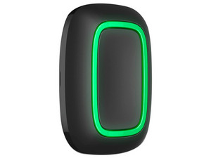 Botón de alarma inalámbrico AJAX Button W para Hubs y repetidores de señal de radio, IP55. Color Negro