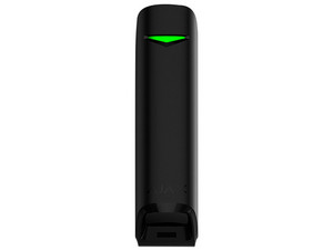 Detector de movimiento AJAX MotionProtec Curtain B de ángulo estrecho para uso en interiores. Color Negro