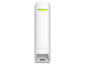 Detector de movimiento AJAX MotionProtec Curtain W de ángulo estrecho para uso en interiores. Color Blanco