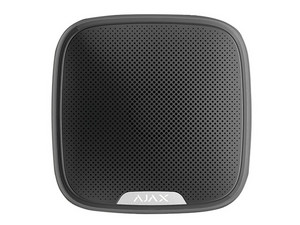 Sirena Inalámbrica Ajax StreenSiren, Hasta 113 dB, IP54, Protección contra falsificaciones, Color Negro.