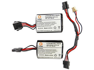 Paquete de baterias de Litio 3.6 VCD, 2 piezas, para sirenas Power G.