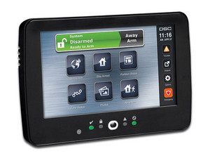 Teclado de alarma DSC Neo HS2TCHPBLK, pantalla de 7". Color Negro.