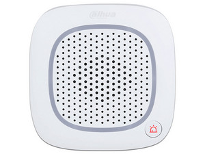 Sirena Intercom Inalámbrica Dahua DHI-ARA14-W2 con Audio Bidireccional y Múltiples Sonidos. Soporta Botón de Emergencia. Color Blanco.