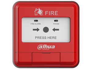 Pulsador de Alarma de Emergencia Dahua DHI-HY-1200, Microprocesador Incorporado, Consumo Ultra bajo, 2 hilos, Color Rojo.