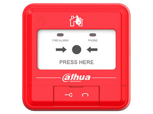 Pulsador de Alarma de Incendio Convencional Dahua DHI-HY-C121, 2 Hilos, Pruebas EMC, Cumple con EN54.