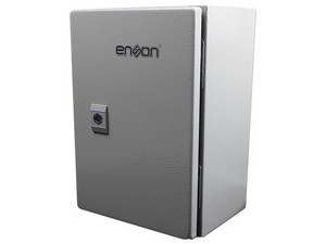 Gabinete de Acero Enson ENS-NEM315, IK10, IP66, Incluye Placa de Montaje en pared. Color Gris.