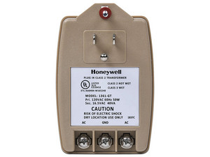 Transformador Honeywell 1361-GT, Compatible para Paneles de Alarma, 16.5VCA / 40VA.