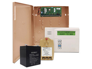 Kit de Panel de Alarma Honeywell Vista48 LA, Incluye Teclado 6160RFC, Transformador 1361GT, Batería de 4Ah ENS-BT412.