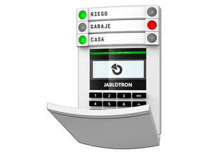 Módulo de Acceso Jablotron JA-114E con Pantalla LCD, Teclado y RFID, hasta 20 segmentos.