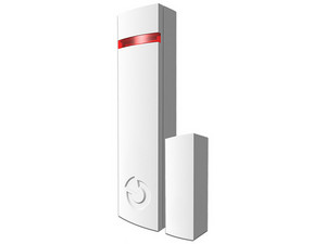 Detector Magnético inalámbrico JA-150M Jablotron, detección de apertura de puertas / ventanas, Capaz de accionar la alarma inmediatamente, Frecuencia de operación 868,1 MHz, alcance de hasta 300m. Color Blanco.