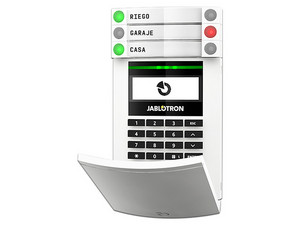 Control JABLOTRON, JA-154E, de cuatro botones bidireccionales.