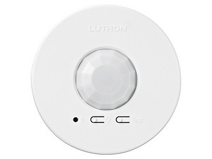 Sensor empotrable Lutron LRF2-OCR2B-P-WH para detectar presencia Ocupancy/Vacancy 360 grados. Color Blanco