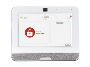Panel de Alarma Qolsys IQP4004 IQ Panel 4, Power G 915 Mhz + Qolsys S-Line 319.5 Mhz, Pantalla Multi-Touch de 7", 128 zonas, 242 usuarios, 4 Bocinas integradas.