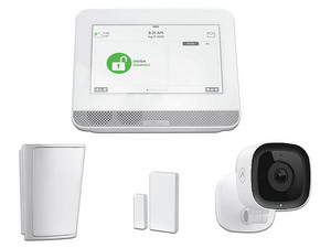 Paquete Qolsys IQ4 HUB Video Básico QOLSYSVB Incluye Sistema de Alarma IQ 4 HUB con Pantalla Táctil de 7", PowerG 915 MHz y 1 Sensor PIR Inalámbrico. Color Blanco.
