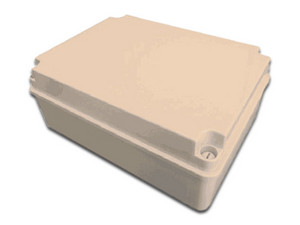 Gabinete plástico SBET ECH OP403016, Tapa opaca, Uso exterior, IP65, ABS, Color Gris.
