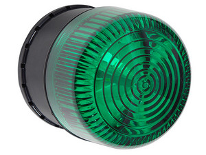 Alarma STI STI-SA5500-G con luz estroboscópica, notificación audible y visible. Color Verde