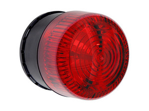 Alarma STI SA5500-R de Una Zona para Uso Exterior, Notificación Audible y Visible. Color Rojo.