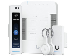 Kit De Control De Acceso Profesional, Ubiquiti, Para 1 Puerta, Entrada Y Salida, Incluye UA-Hub, Lector G2 Reader Pro, Lector G2 Reader, 2 Llaveros NFC.