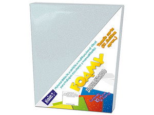 Foamy Sajor 478026, 28 x 21.5 cm, 1.6 mm, Diamantado, Blanco, Paquete con 10 Piezas