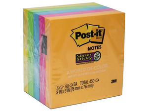 Nota Adhesivas 3M Post-it, Medidas 7.6 x 7.6 cm, Rio de Janeiro Collection.