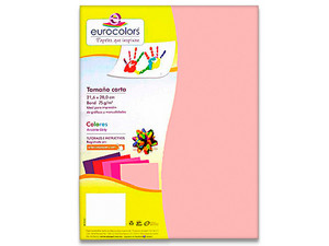 Papel Cortado Eurocolors Tamaño Carta, Colores Arcoíris Girly, Paquete Con 100 Hojas.
