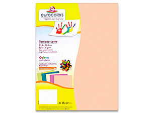 Papel Cortado Eurocolors Carta, Colores Arcoíris Candy, Paquete de 100 Hojas
