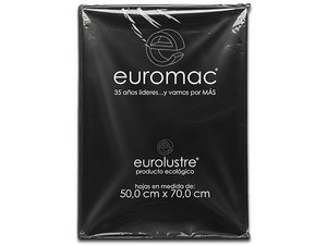 Papel Lustre Euro Color Negro, 50 x 70 cm, 25 Hojas.